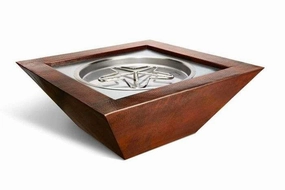 HPC Fire Sedona Hammered Copper Gas Fire Pit SEDO40-MLFPKportable outdoor fire pit with lid