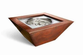 HPC Fire Sierra Smooth Copper Gas Fire Pit TOR-SIER36W-EIportable outdoor fire pit with lid