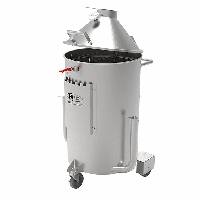 HPC Fire Vortex Technology Drum Smoker DS-SST stainless steel BBQ grill with side table