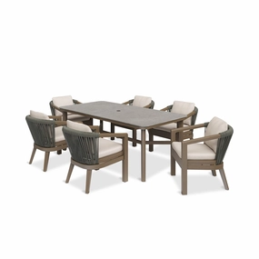 Hudson 7 Piece Dining Setaluminum alloy outdoor sofa set