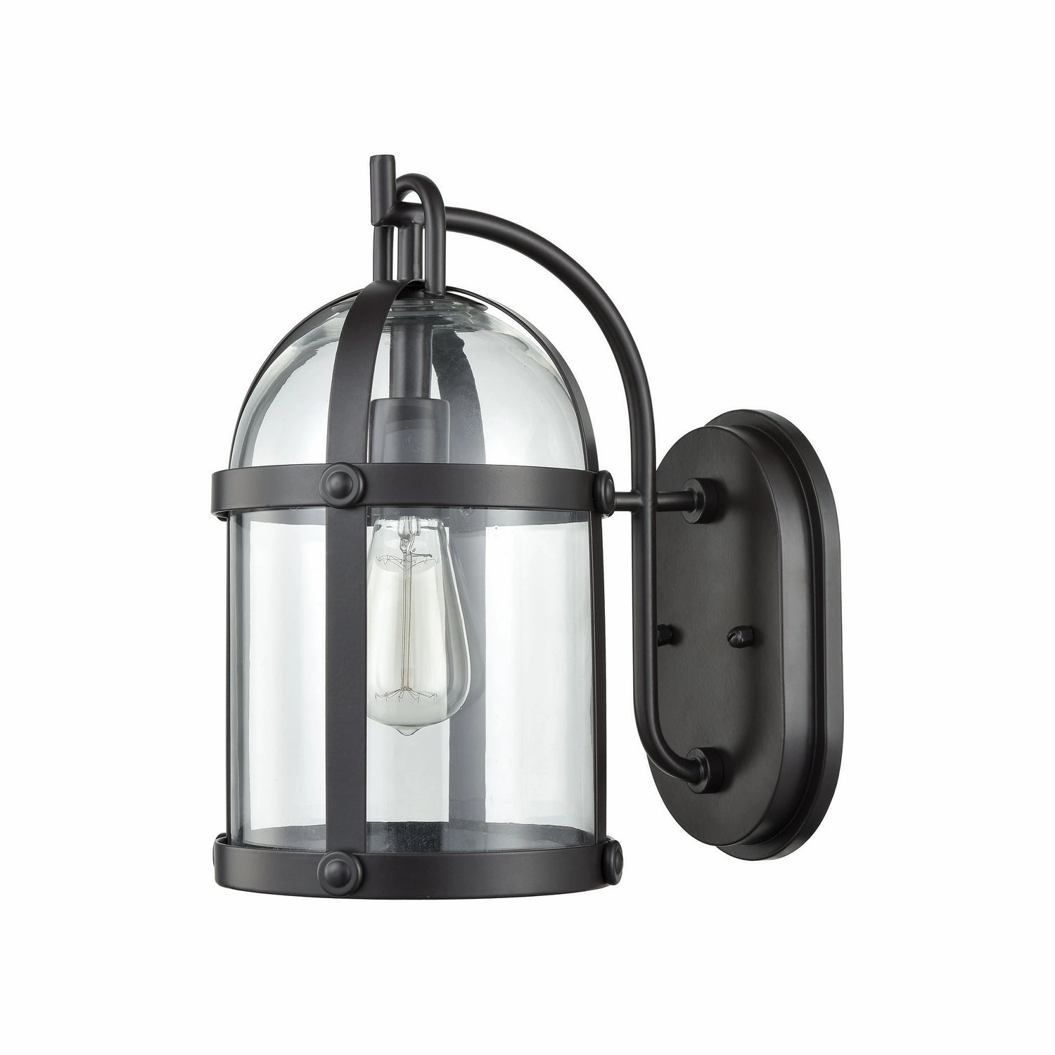 Hunley One Light Wall Sconce Oil Rubbed Bronze