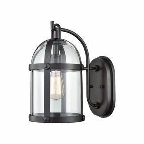 Hunley One Light Wall Sconce Oil Rubbed BronzeOutdoor wall sconces with motion sensor