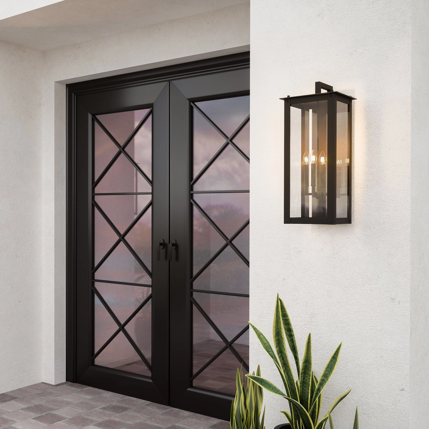Hunt 4-Light Outdoor Wall Lantern