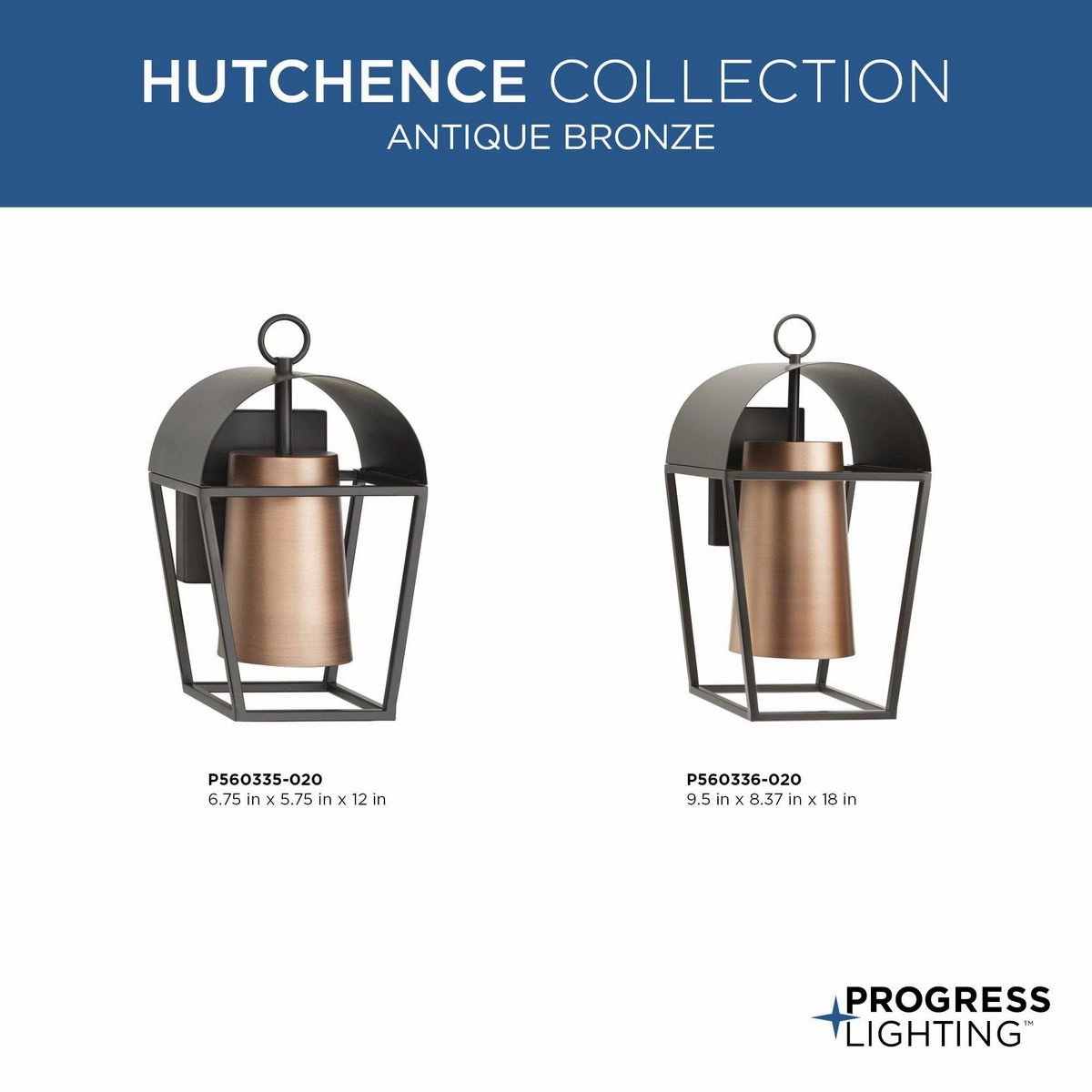 Hutchence One Light Outdoor Wall Lantern Antique Bronze