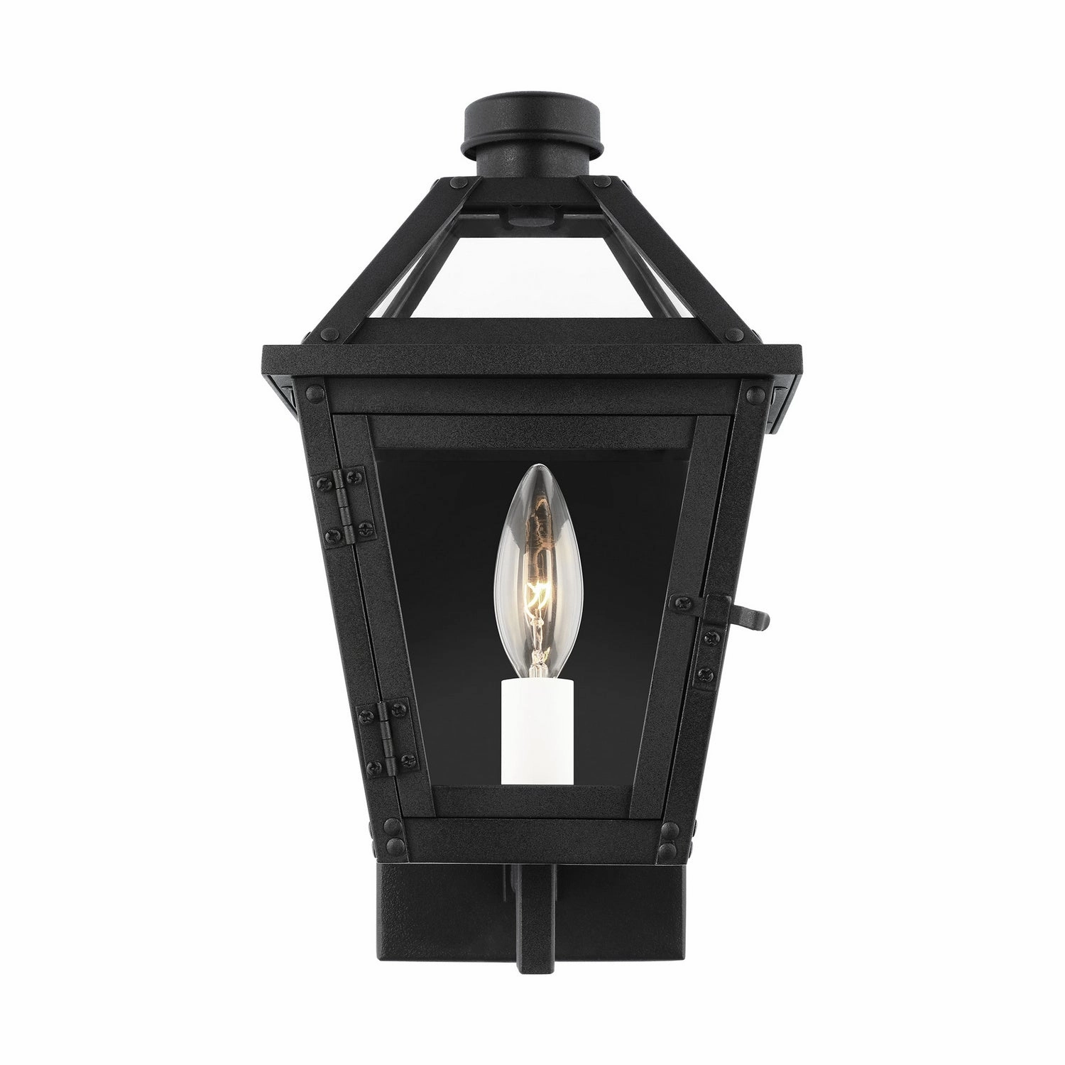 Hyannis One Light Wall Lantern Textured BlackOutdoor wall sconces with motion sensor