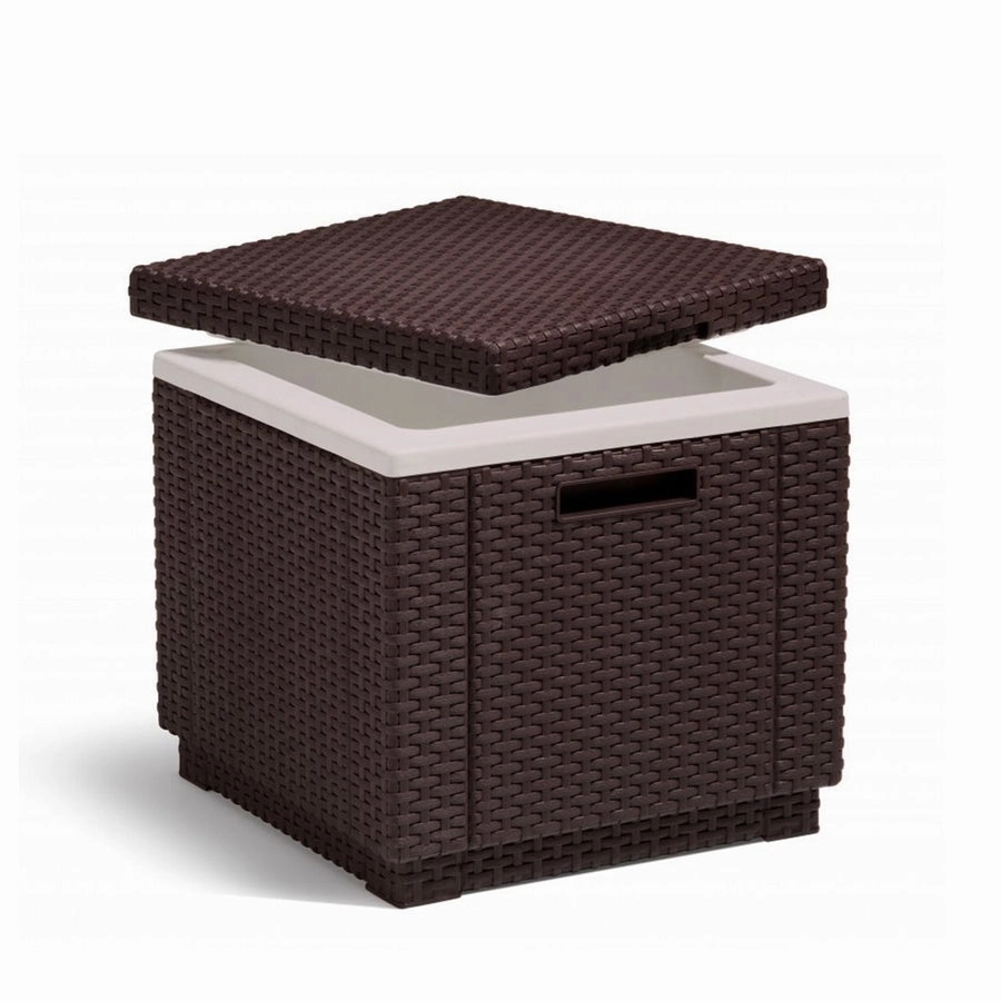 Ice Cube Cooler Table Brown