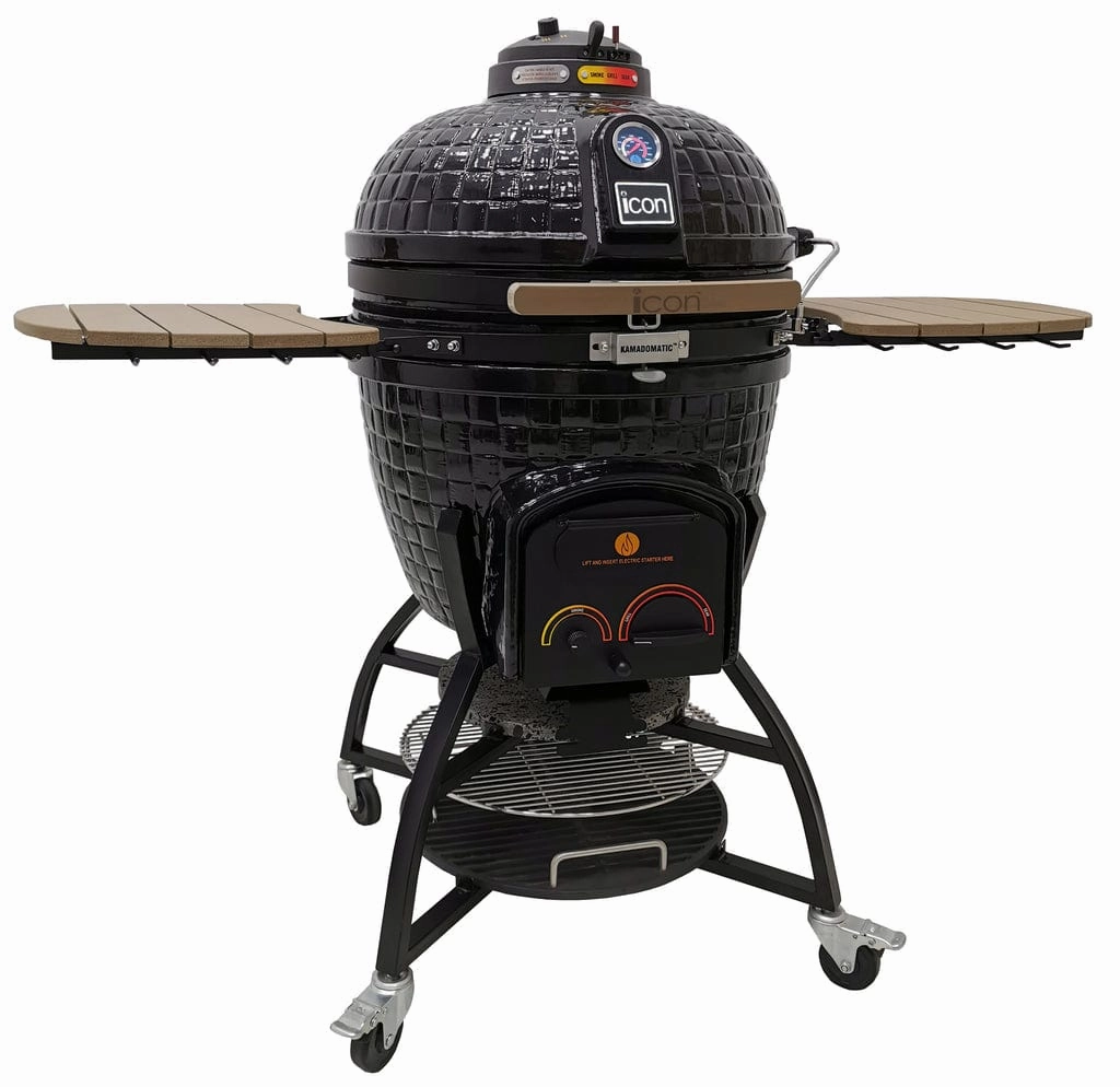 Icon Grills XR402 Deluxe Black Kamado Charcoal Grill CGXR402BDELUXE