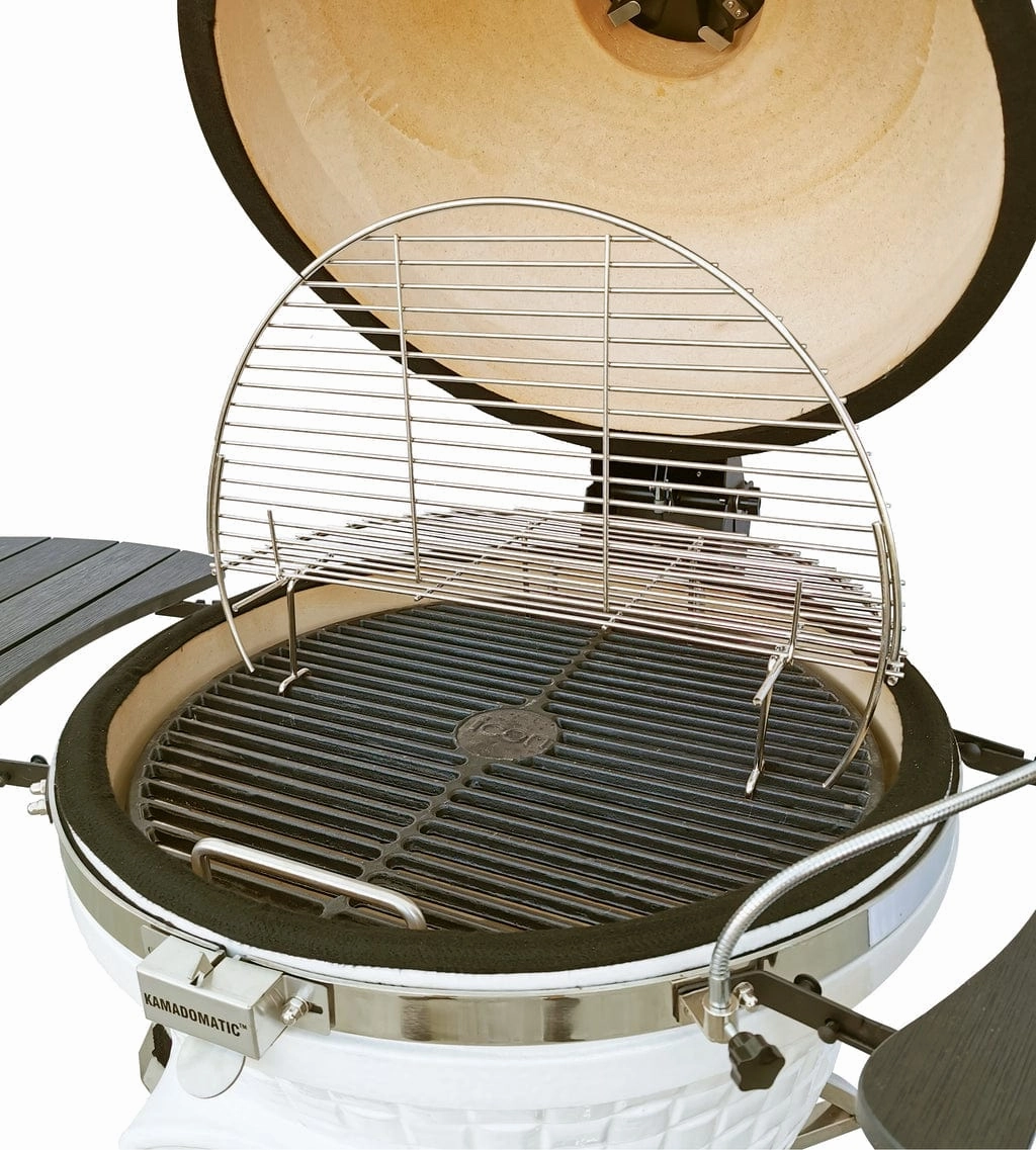 Icon Grills XR402 Deluxe White Kamado Charcoal Grill CGXR402WDELUXE