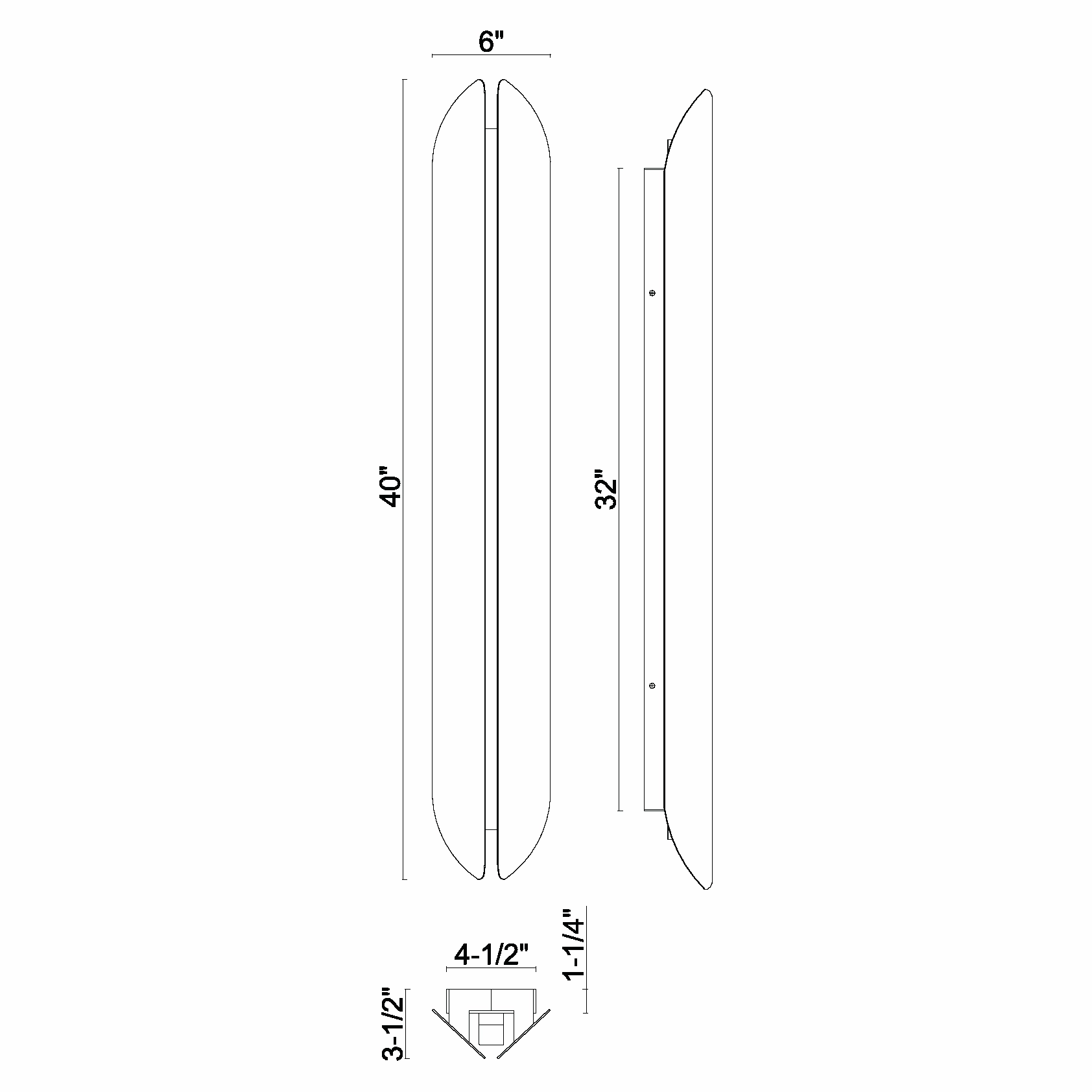 Inntra 40" Outdoor Wall Mount