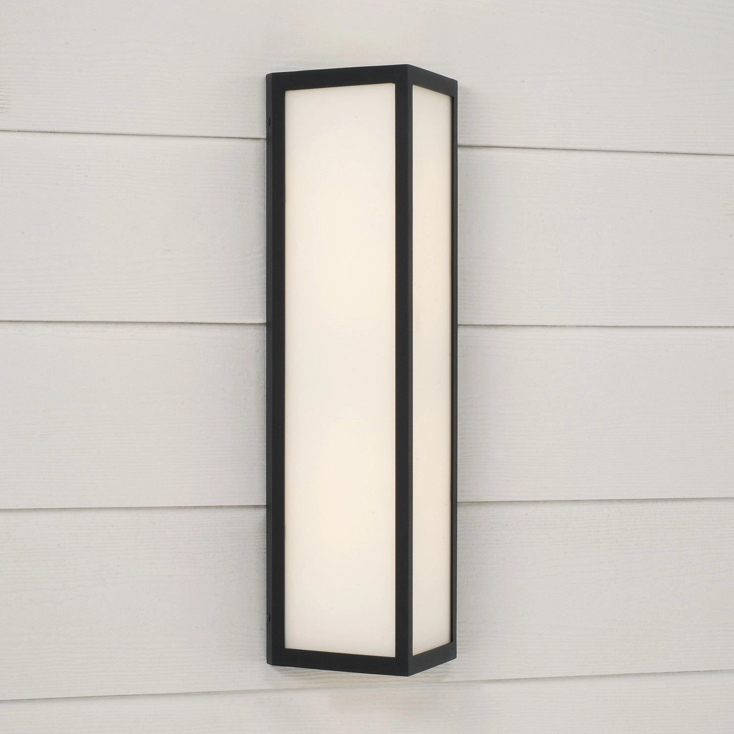 Irvin Two Light Outdoor Wall Lantern Black