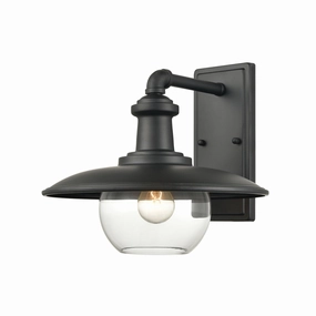 Jackson One Light Outdoor Wall Sconce Matte BlackOutdoor wall sconces with motion sensor