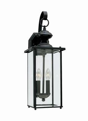 Jamestowne Two Light Outdoor Wall Lantern BlackOutdoor wall sconces with motion sensor