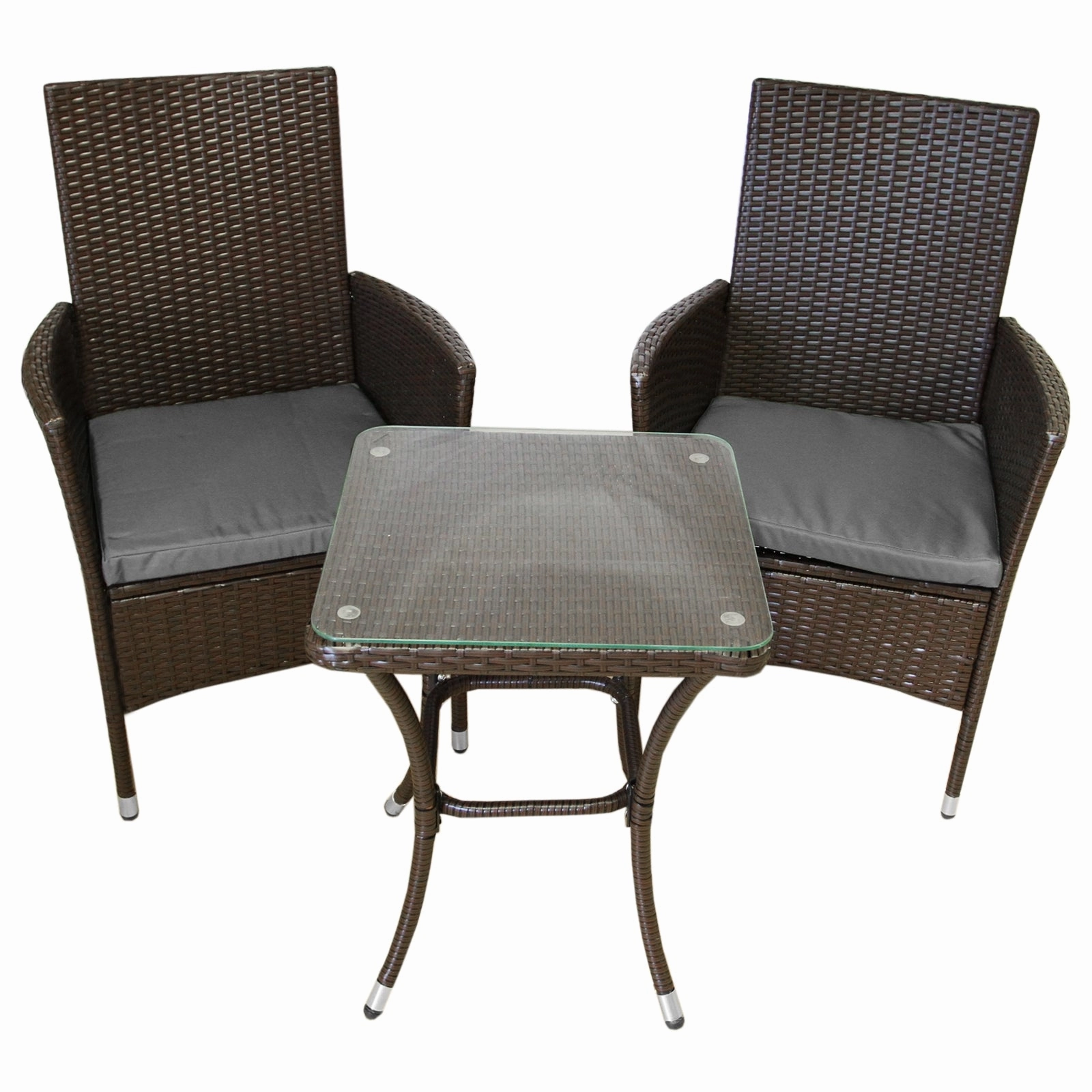 Jard Rattan Bistro Set Brown