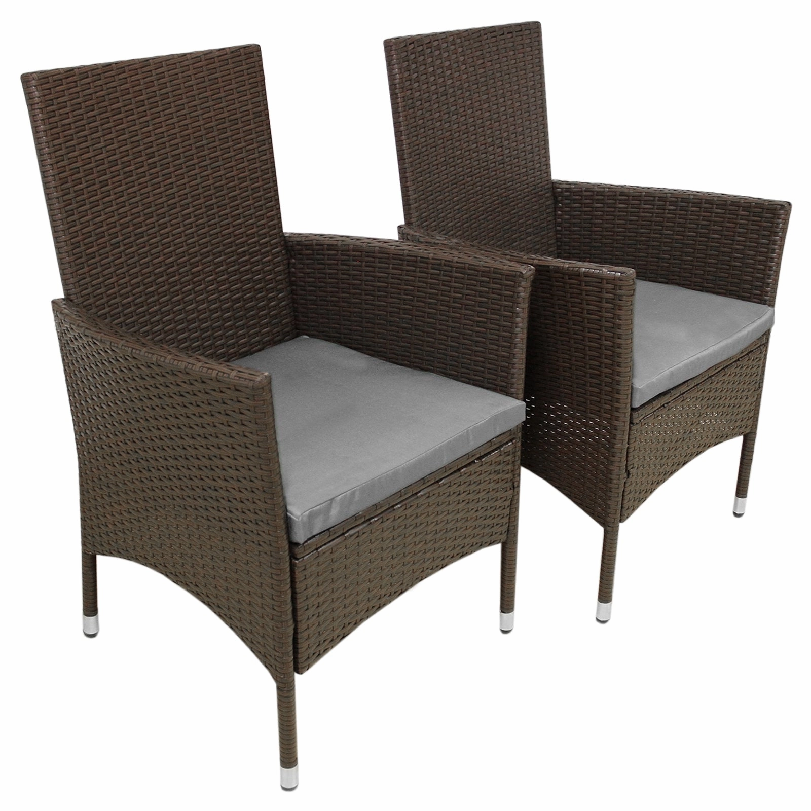 Jard Rattan Bistro Set Brown