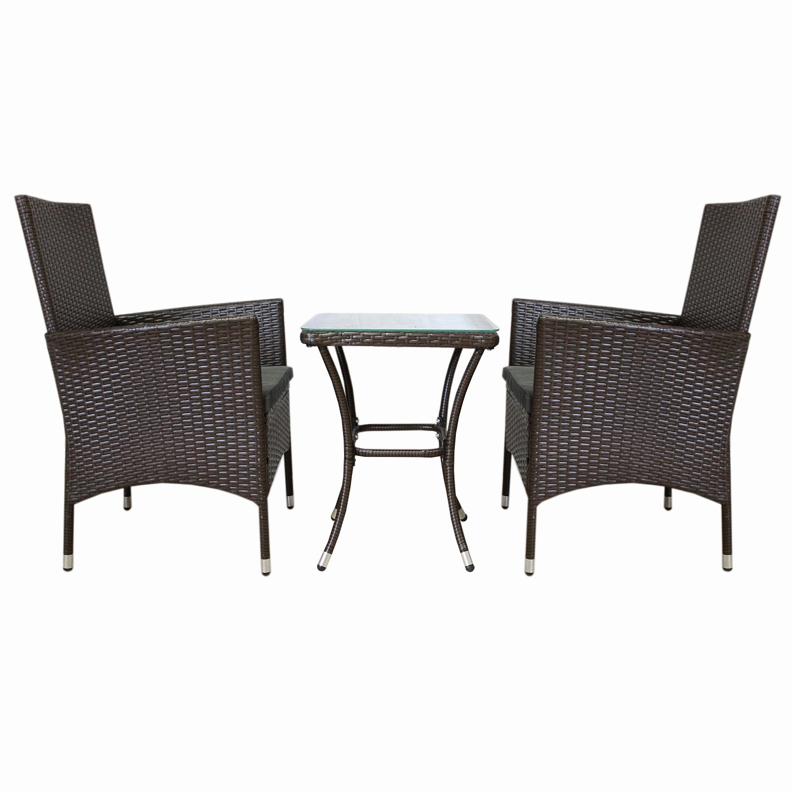 Jard Rattan Bistro Set Brown
