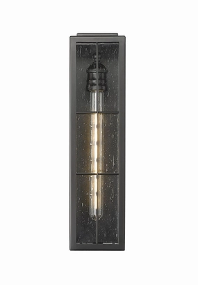 Jaxson One Light Outdoor Wall Sconce Powder Coated BlackOutdoor wall sconces with motion sensor