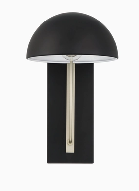 Kahn One Light Outdoor Wall Mount Midnight/Satin AluminumOutdoor wall sconces with motion sensor
