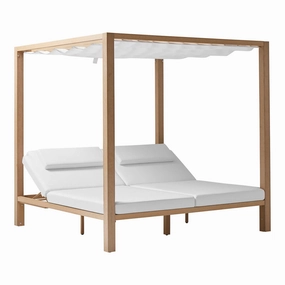 Kahn Sunbed - 2-SeaterPatio reclining sun chair