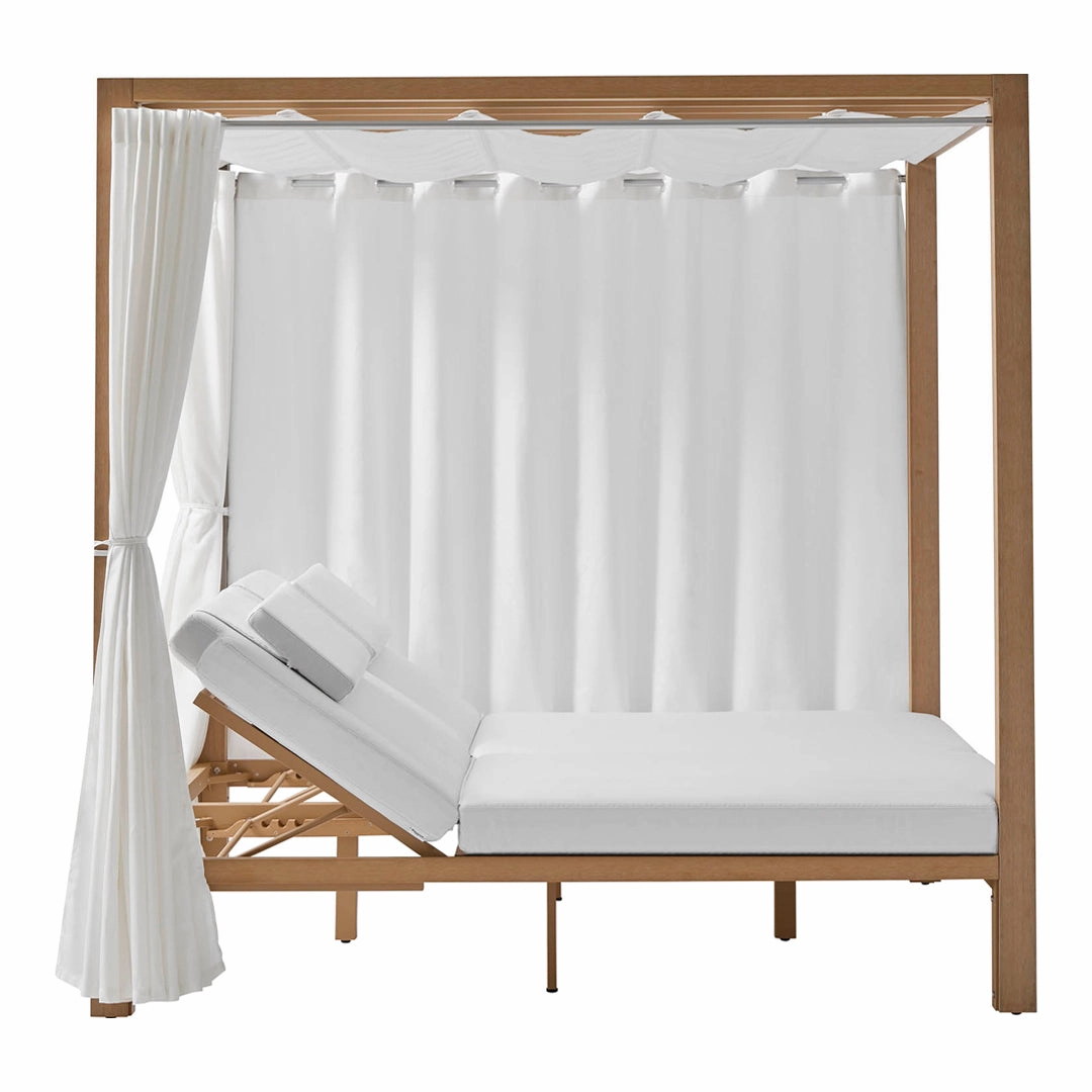 Kahn Sunbed w/ Curtains - 2-Seater