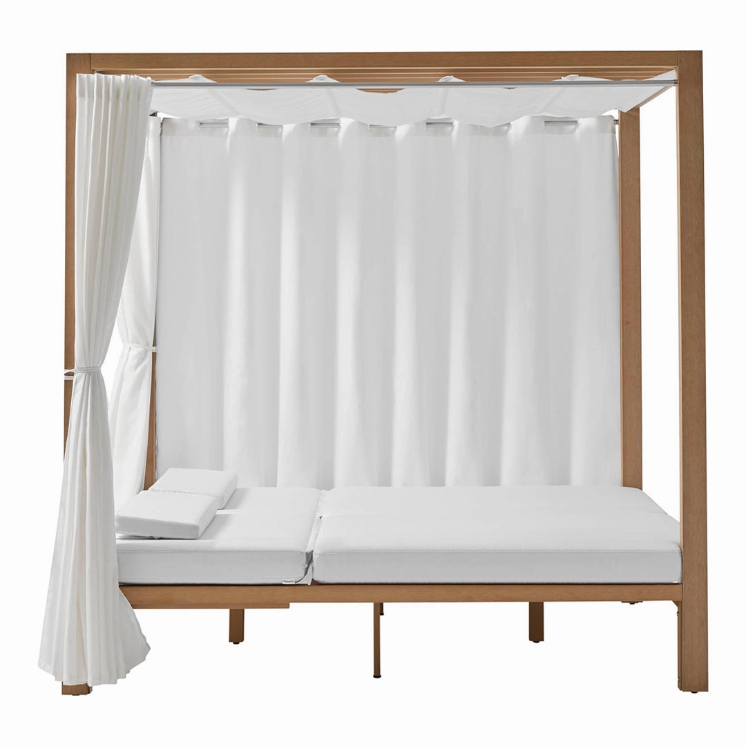 Kahn Sunbed w/ Curtains - 2-Seater