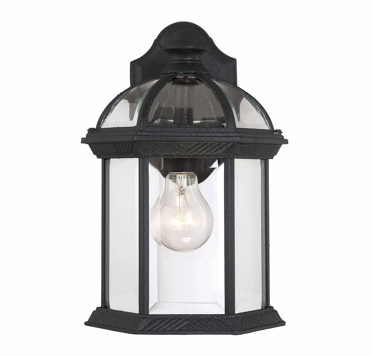 Kensington One Light Wall Mount Textured Black