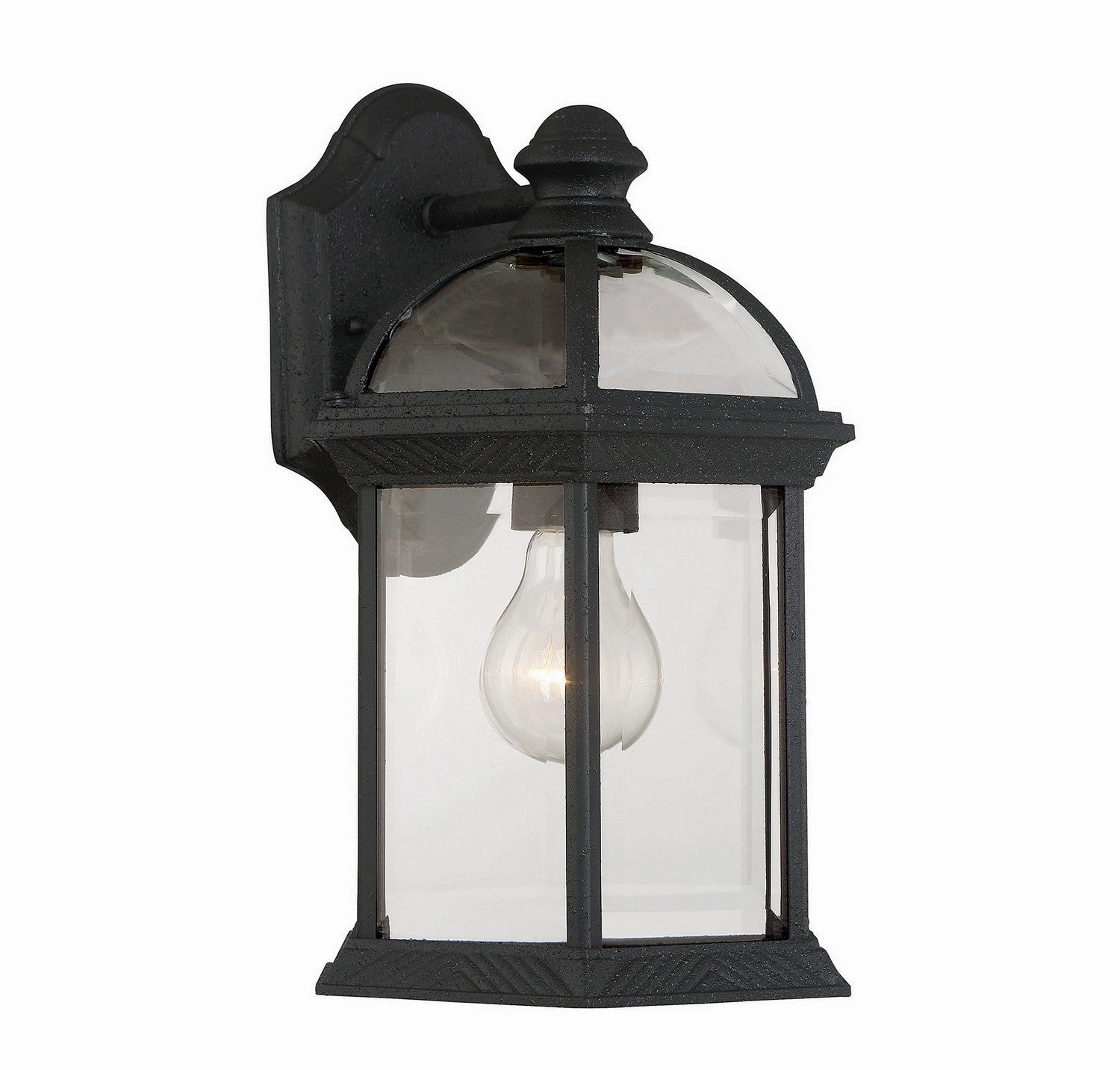 Kensington One Light Wall Mount Textured Black