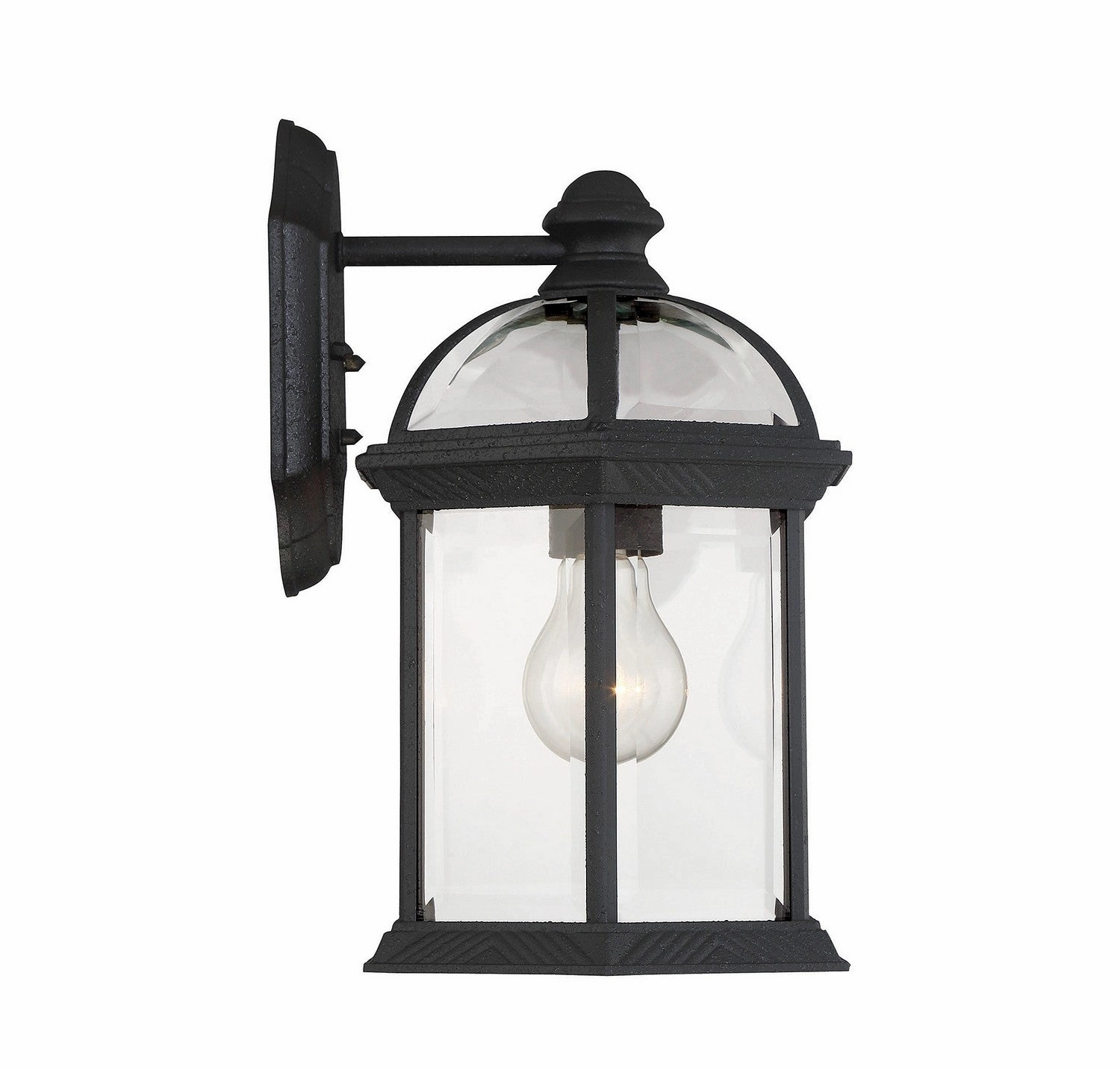 Kensington One Light Wall Mount Textured Black