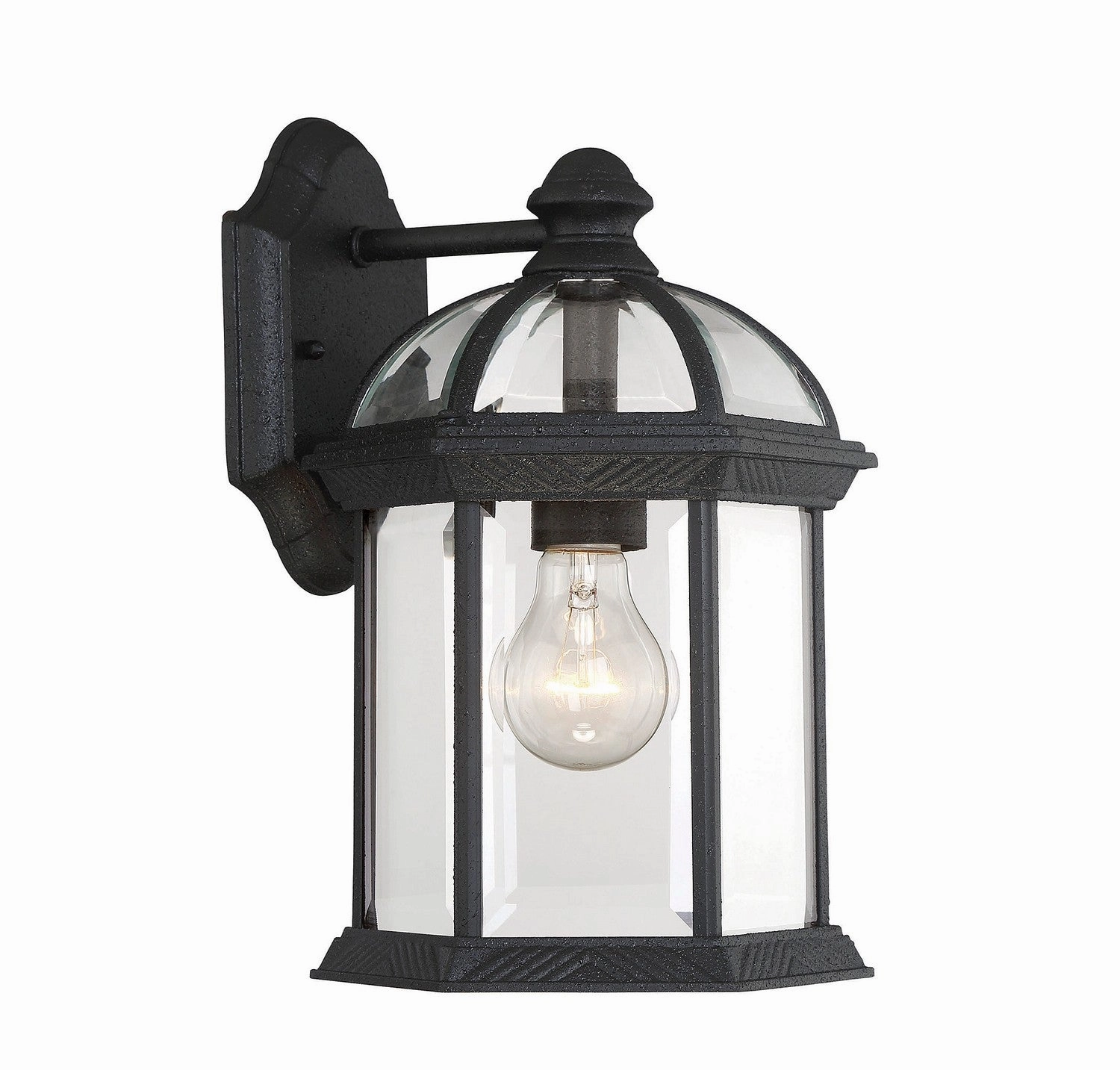 Kensington One Light Wall Mount Textured Black
