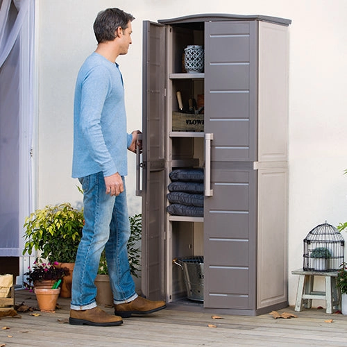Keter Boston Tall Outdoor Cabinet