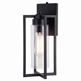Kilbourne One Light Outdoor Wall Mount Textured BlackOutdoor wall sconces with motion sensor