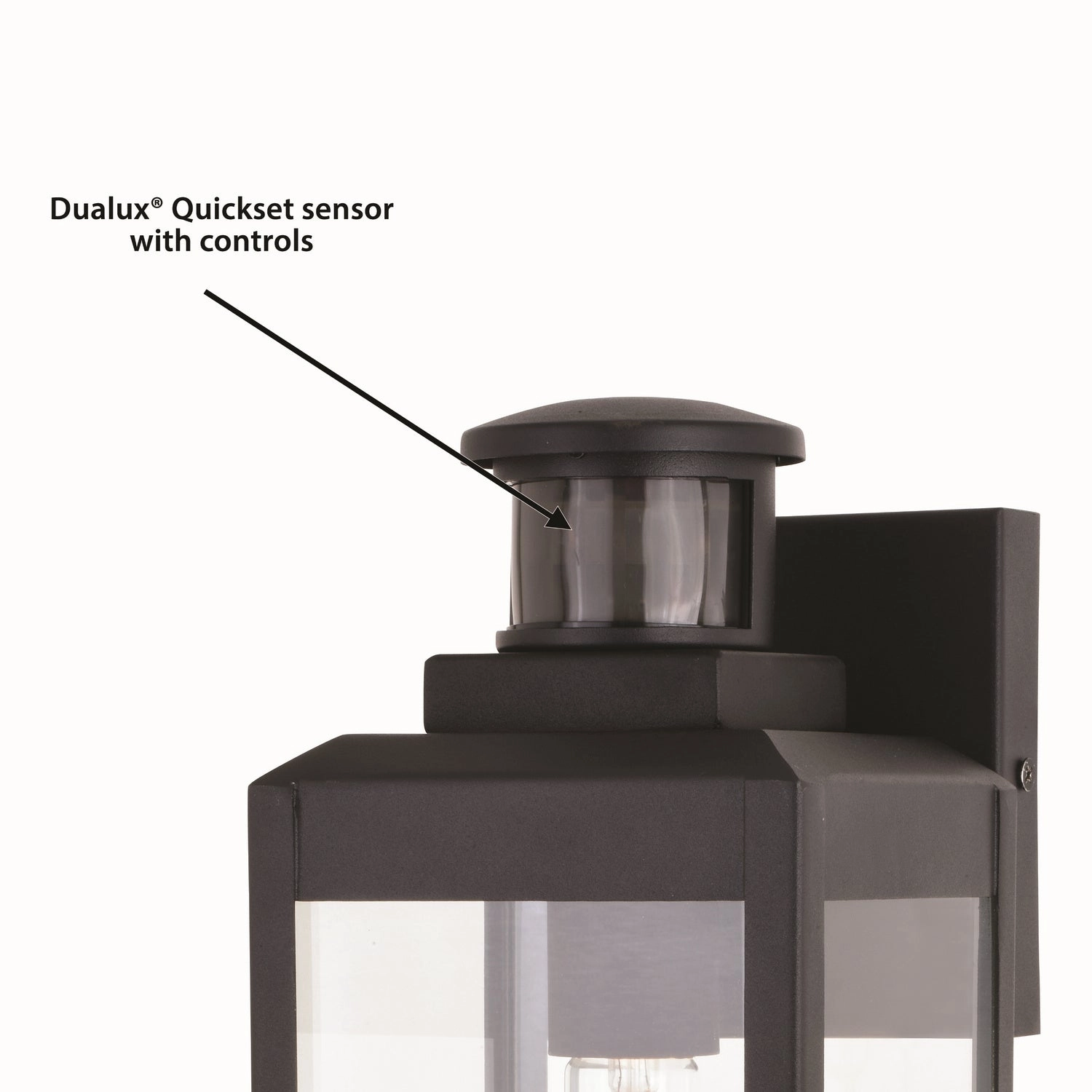Kinzie One Light Outdoor Motion Sensor Wall Mount Textured Black