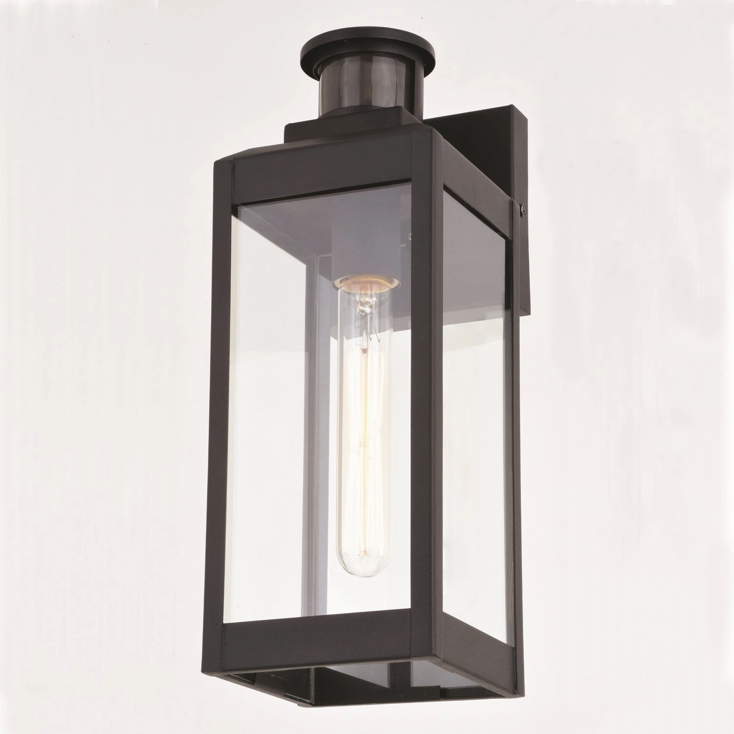 Kinzie One Light Outdoor Motion Sensor Wall Mount Textured Black