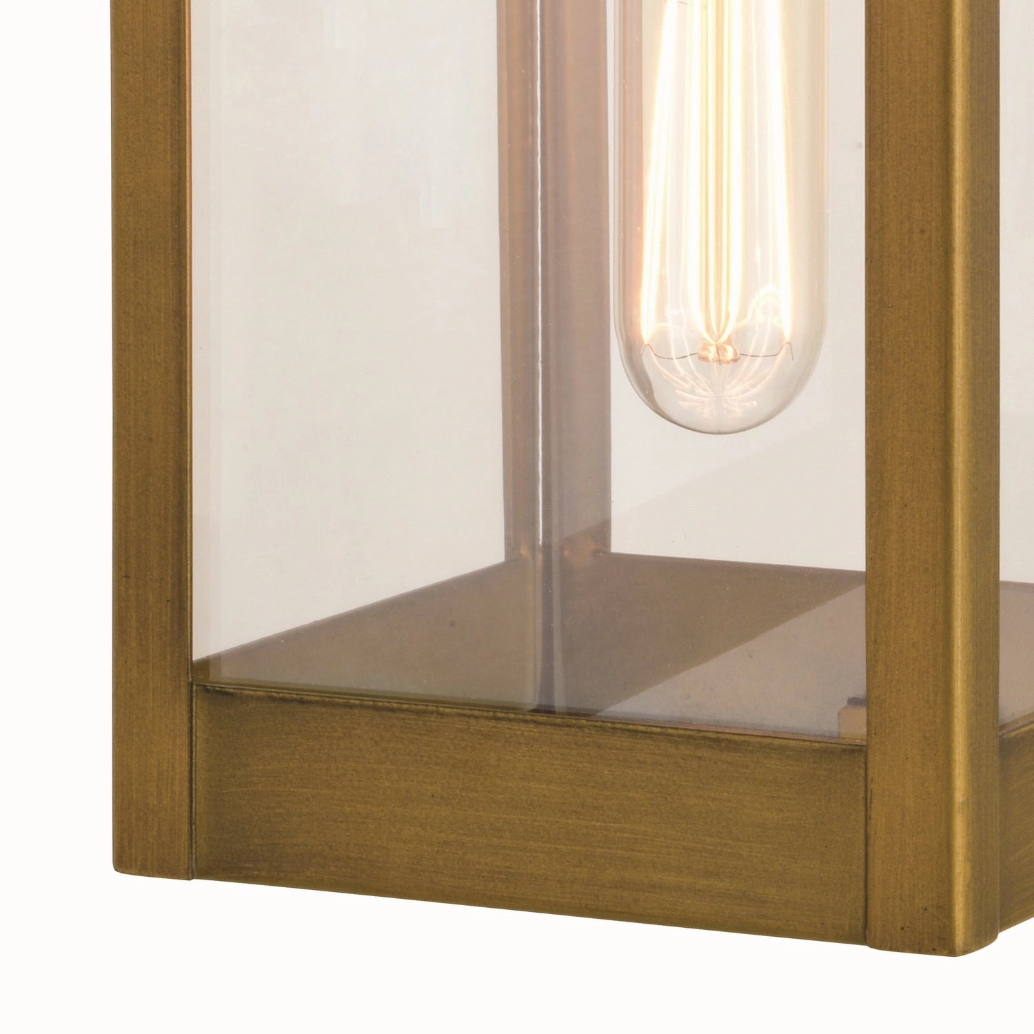 Kinzie One Light Outdoor Wal Mount Vintage Brass