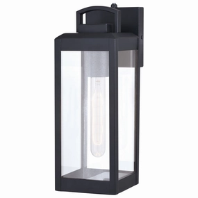 Kinzie One Light Outdoor Wall Mount Textured BlackOutdoor wall sconces with motion sensor