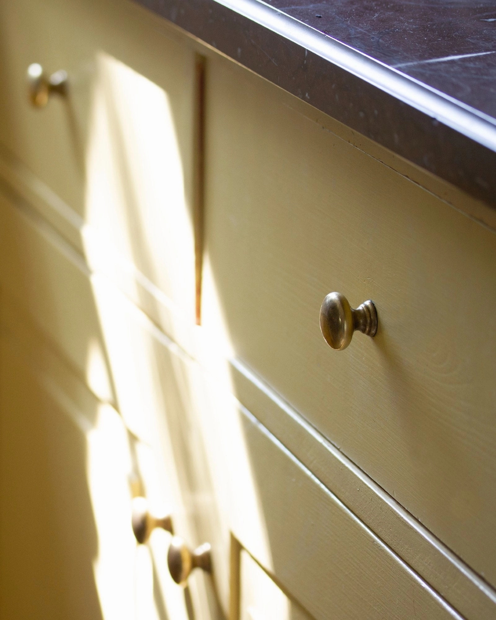 Knob - Sekelskifte brass