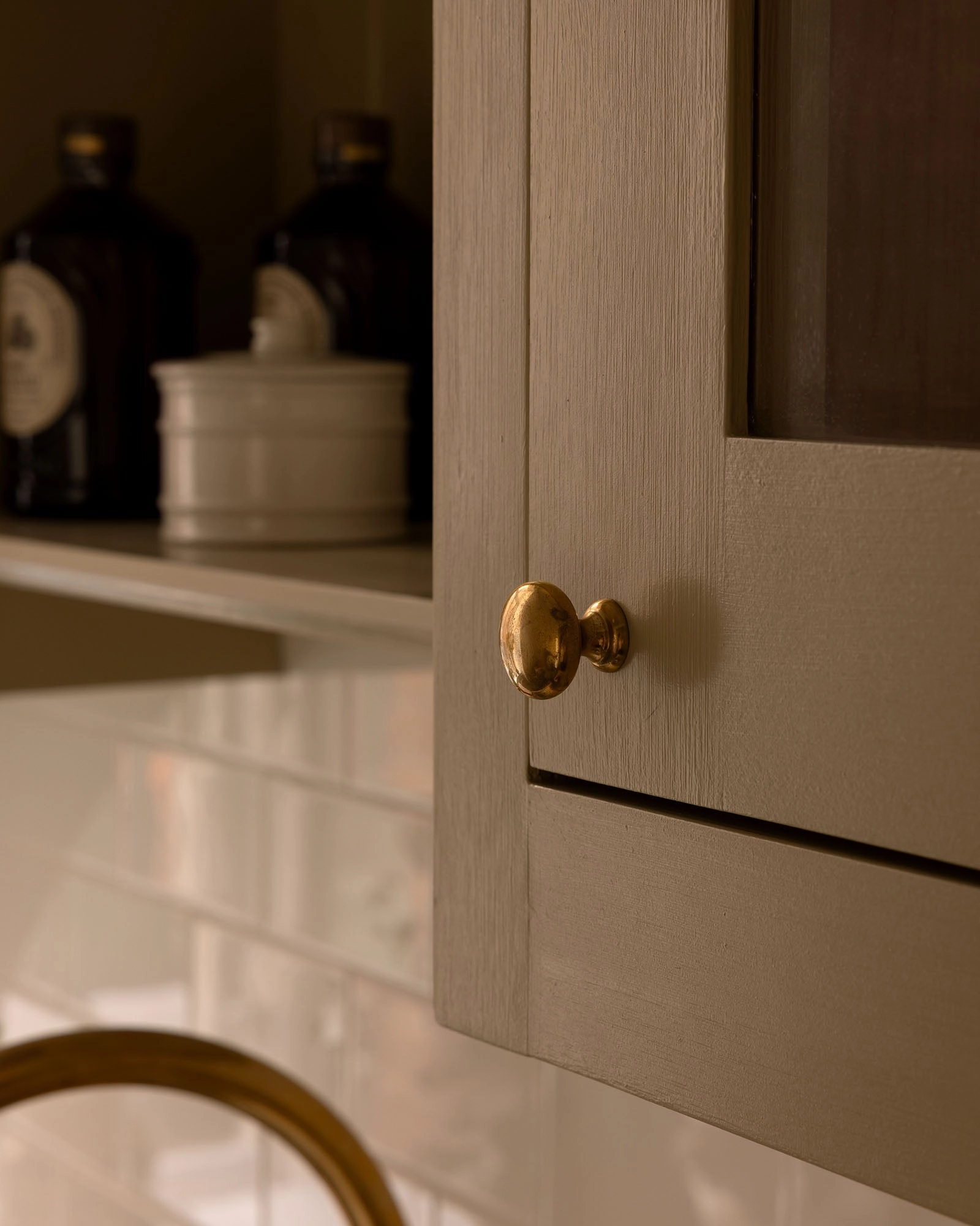 Knob - Sekelskifte brass