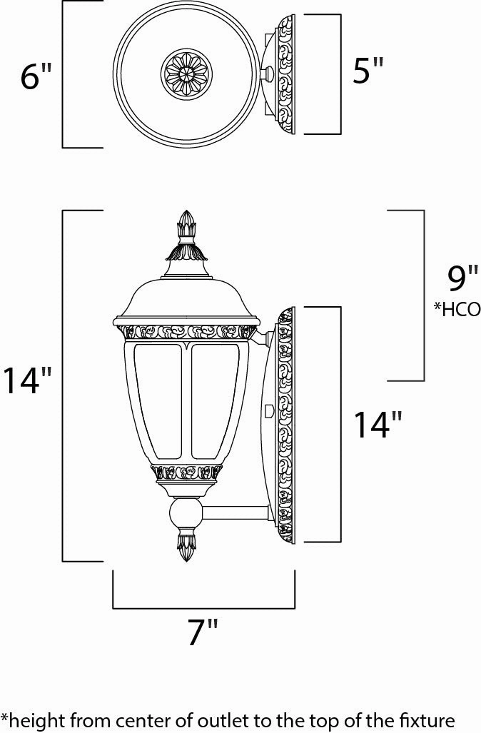Knob Hill DC One Light Outdoor Wall Lantern Sienna