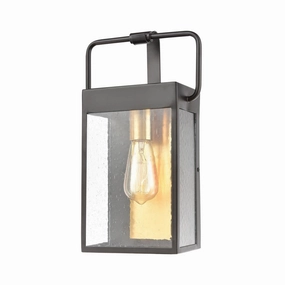 Knowlton One Light Wall Sconce Matte BlackOutdoor wall sconces with motion sensor