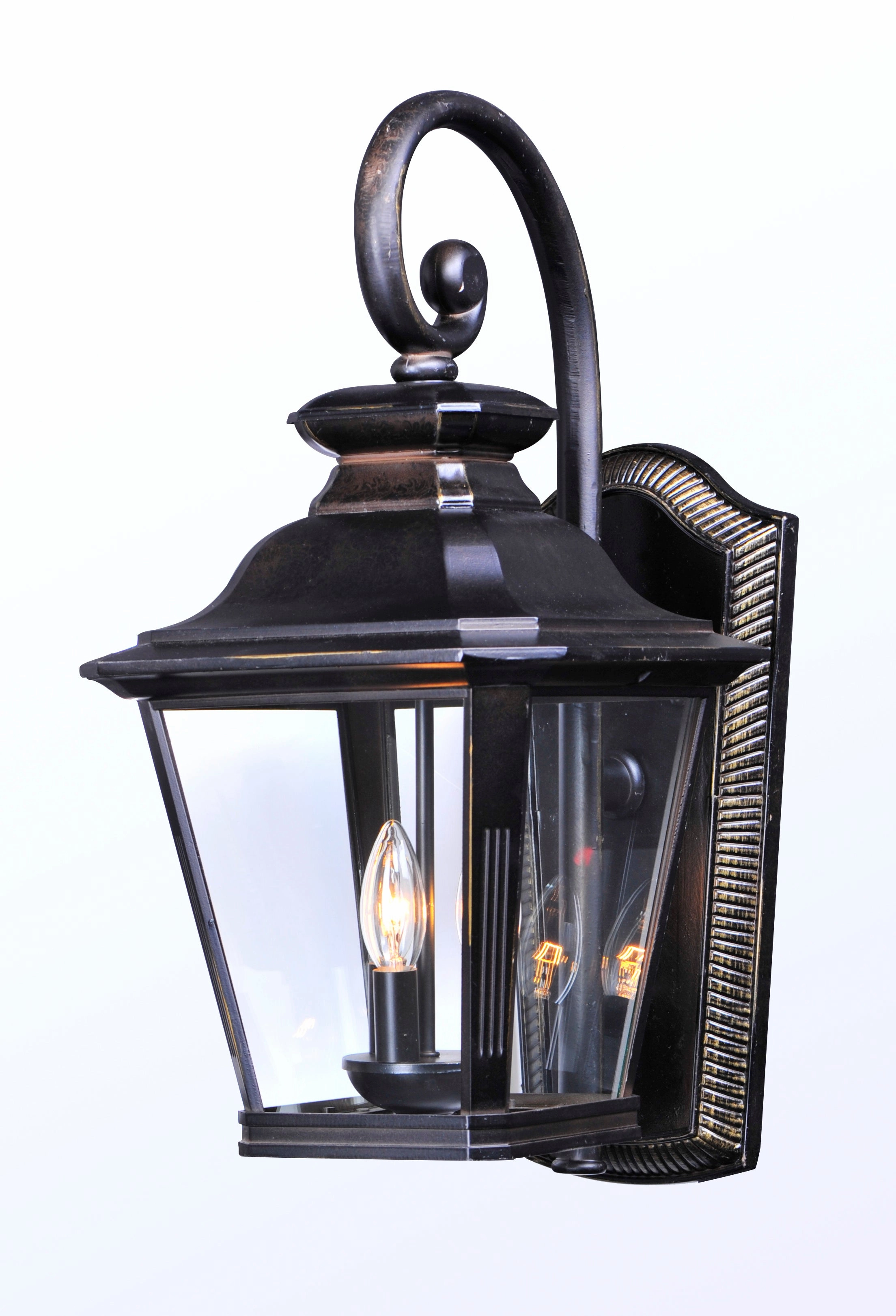 Knoxville Three Light Outdoor Wall Lantern Bronze