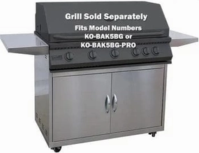 Kokomo Grills 5 Burner Stainless Steel Freestanding BBQ Gas Grill Cart KO-BAK5BG-CStainless steel BBQ tool set