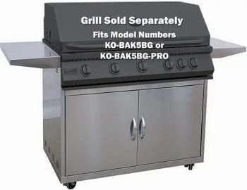 Kokomo Grills 5 Burner Stainless Steel Freestanding BBQ Gas Grill Cart KO-BAK5BG-CStainless steel BBQ tool set