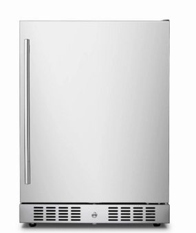 Kokomo Grills Professional Luxury Outdoor Kitchen Refrigerator KO-LUX-FRIDGE outdoor beverage cooler with wheels