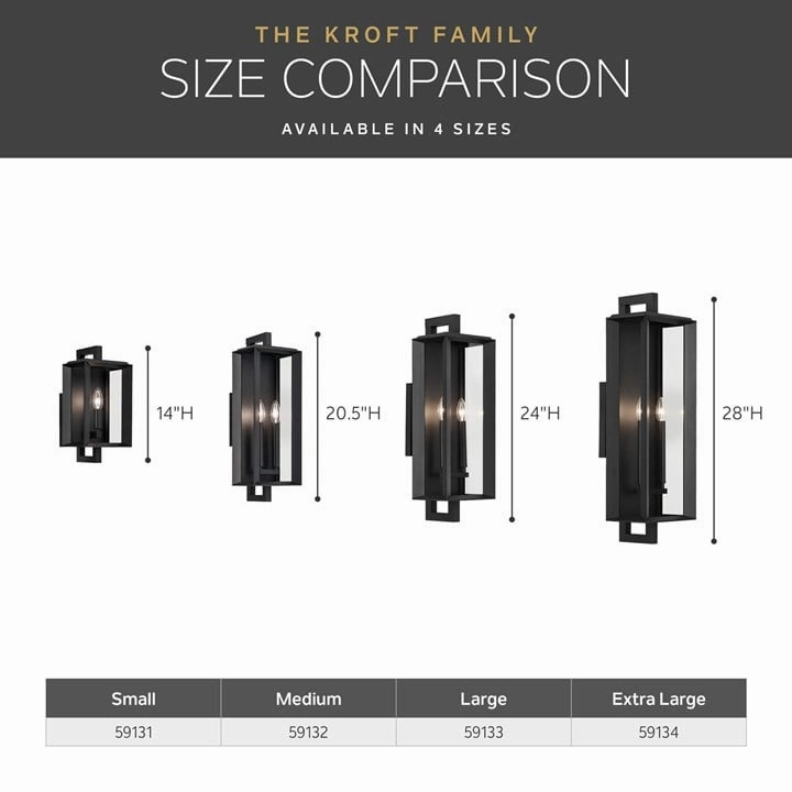 Kroft 28" 2-Light Outdoor Wall Light