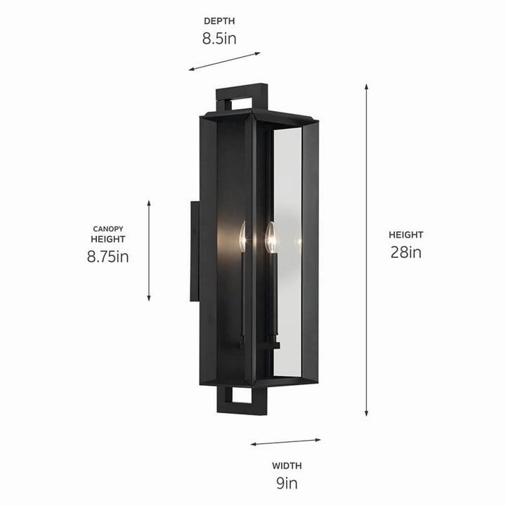 Kroft 28" 2-Light Outdoor Wall Light