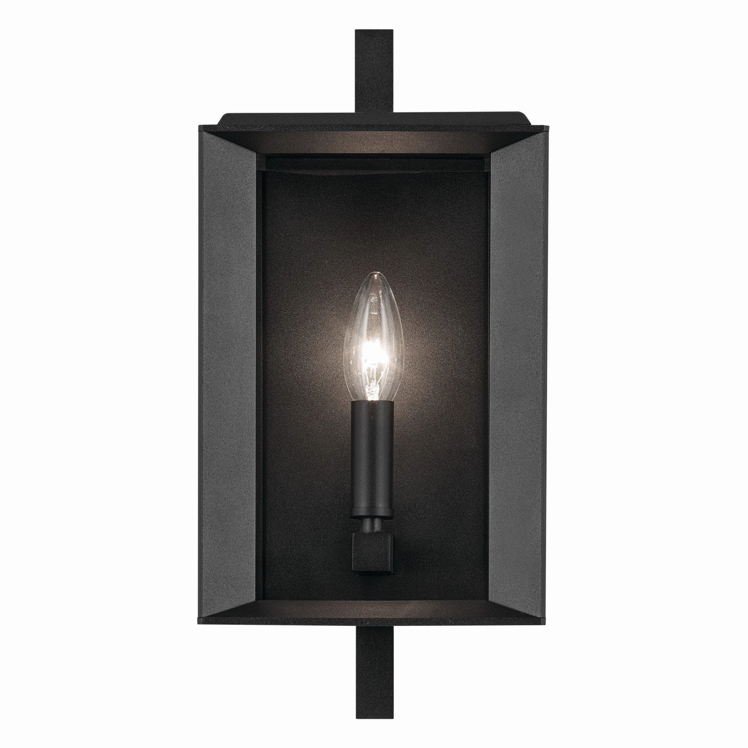 Kroft One Light Outdoor Wall Mount Textured Black