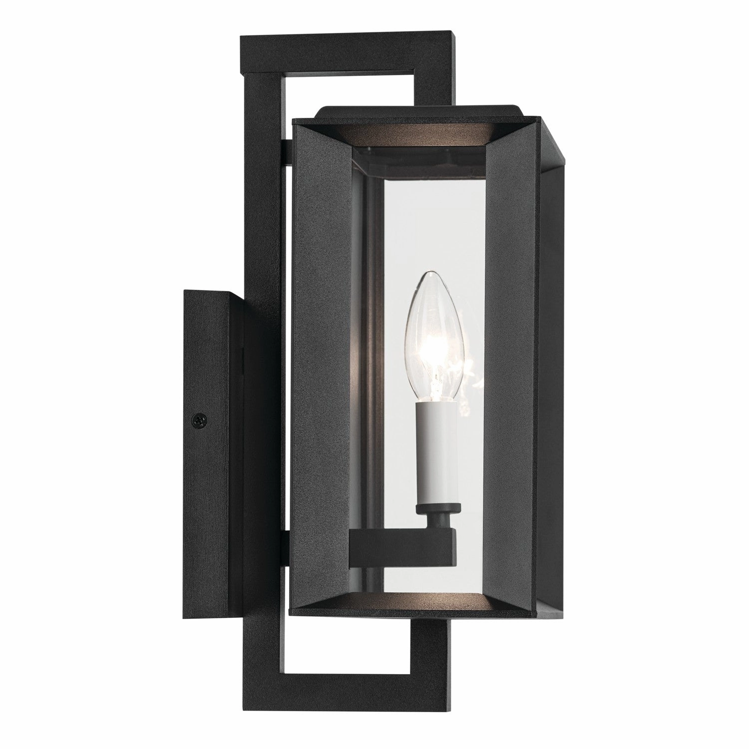 Kroft One Light Outdoor Wall Mount Textured Black