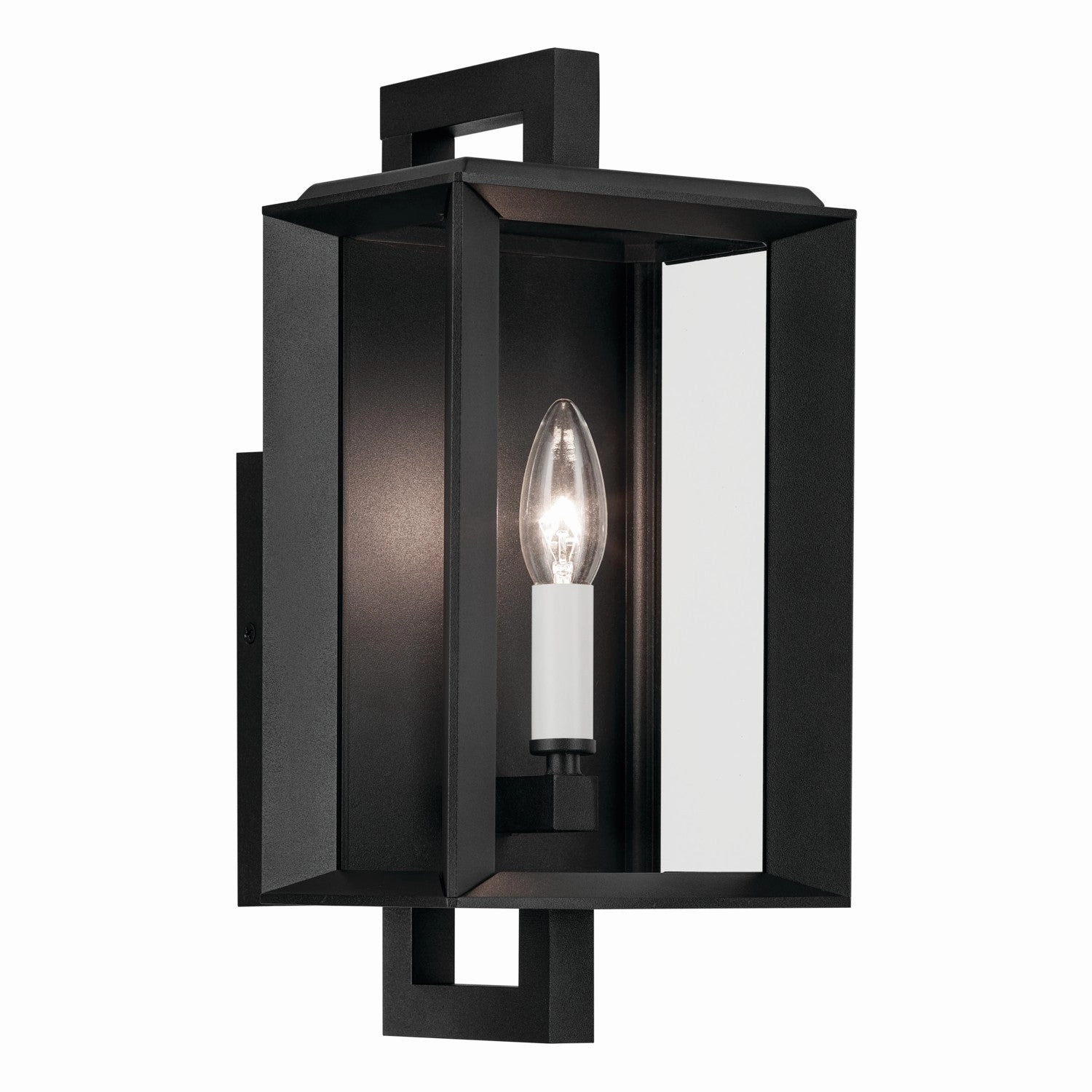 Kroft One Light Outdoor Wall Mount Textured Black