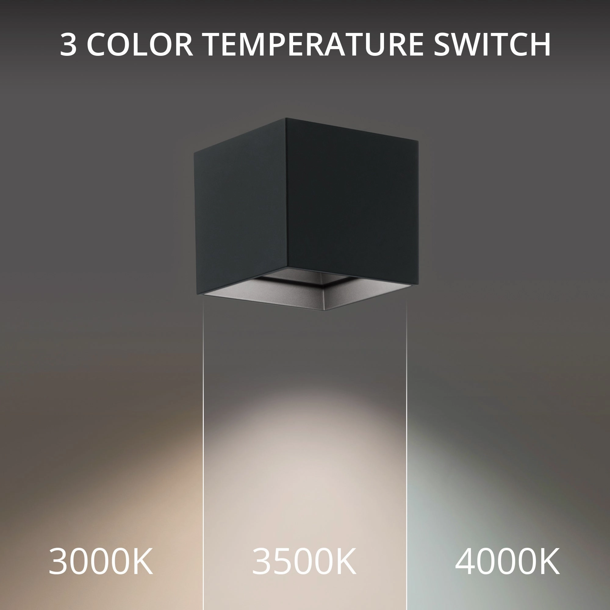 Kube 5" LED Outdoor Flush Mount 3-CCT