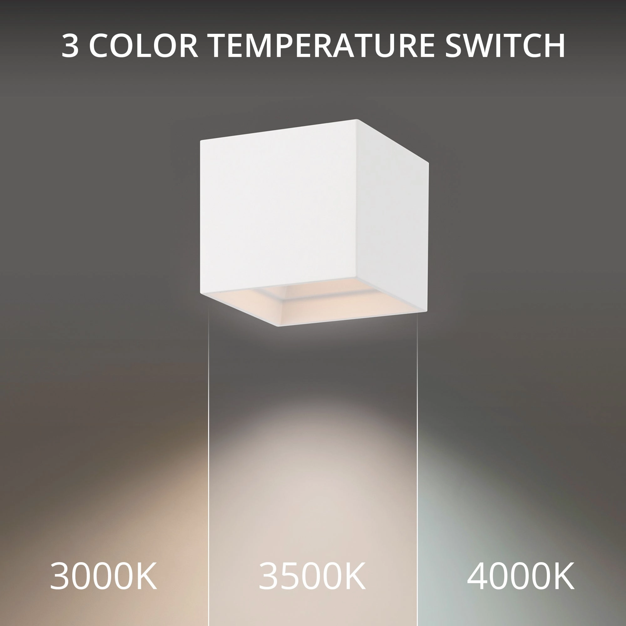 Kube 5" LED Outdoor Flush Mount 3-CCT