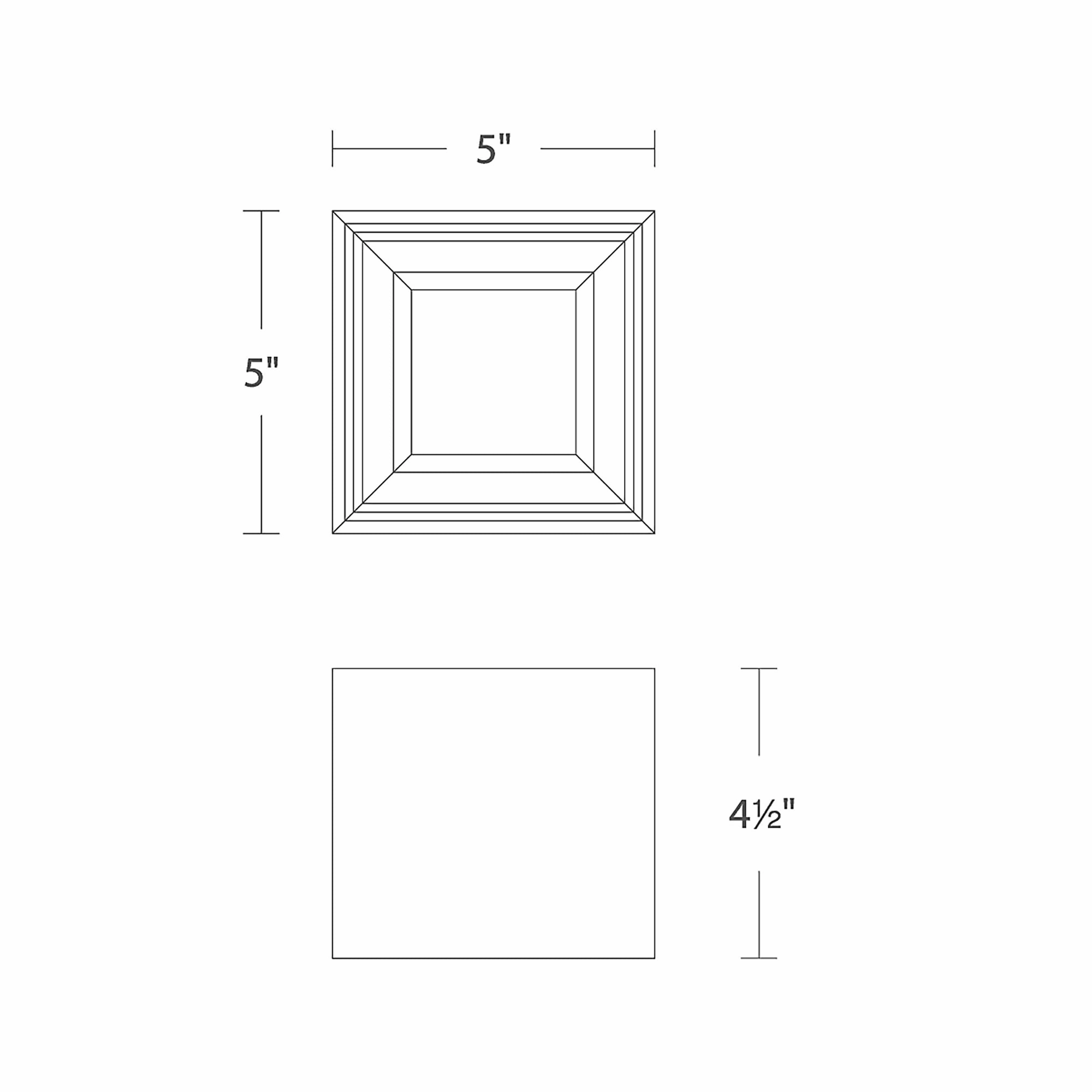 Kube 5" LED Outdoor Flush Mount 3-CCT